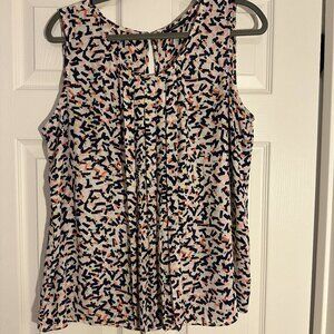 Apt 9 Womens Top XL Multicolor Confetti Casual Workwear Tank Top